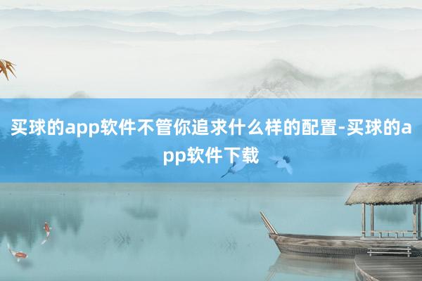 买球的app软件不管你追求什么样的配置-买球的app软件下载