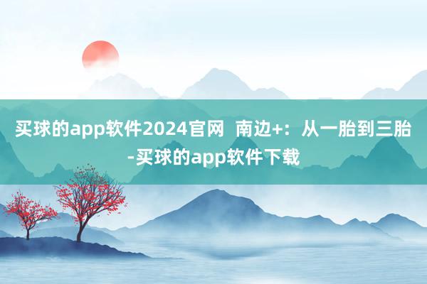 买球的app软件2024官网  南边+：从一胎到三胎-买球的app软件下载