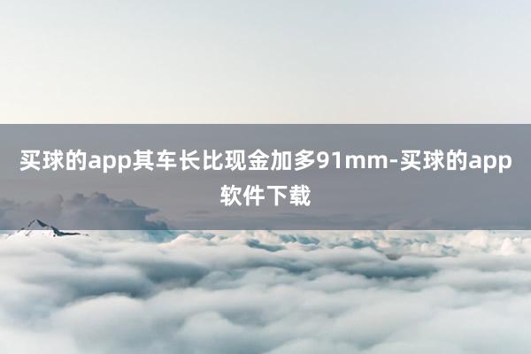 买球的app其车长比现金加多91mm-买球的app软件下载