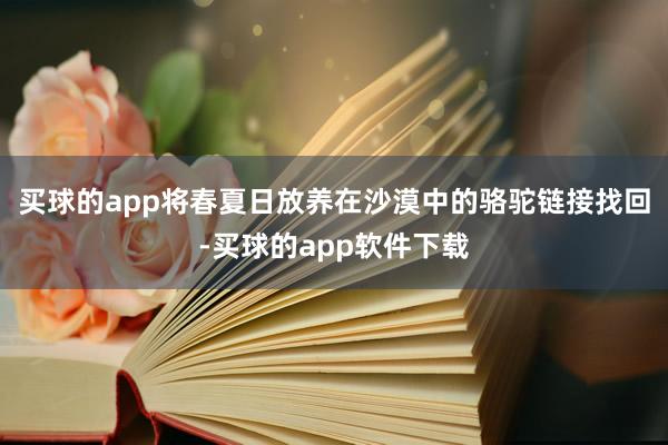 买球的app将春夏日放养在沙漠中的骆驼链接找回-买球的app软件下载