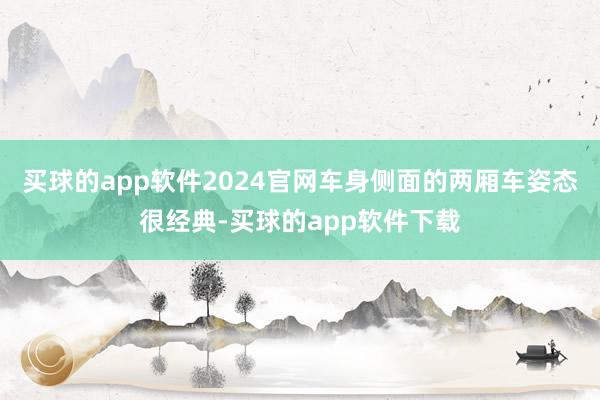 买球的app软件2024官网车身侧面的两厢车姿态很经典-买球的app软件下载