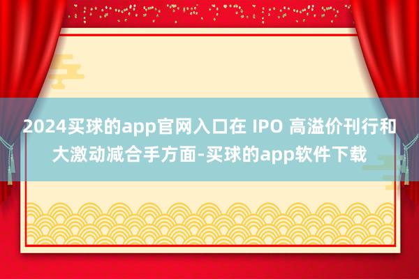 2024买球的app官网入口在 IPO 高溢价刊行和大激动减合手方面-买球的app软件下载