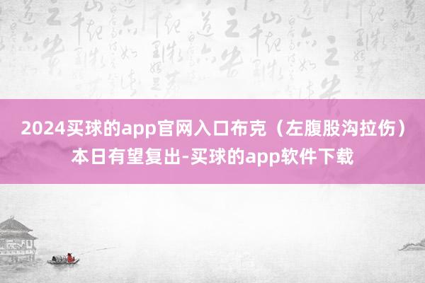 2024买球的app官网入口布克（左腹股沟拉伤）本日有望复出-买球的app软件下载