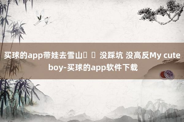 买球的app带娃去雪山❗️没踩坑 没高反My cute boy-买球的app软件下载