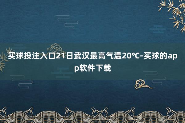 买球投注入口21日武汉最高气温20℃-买球的app软件下载